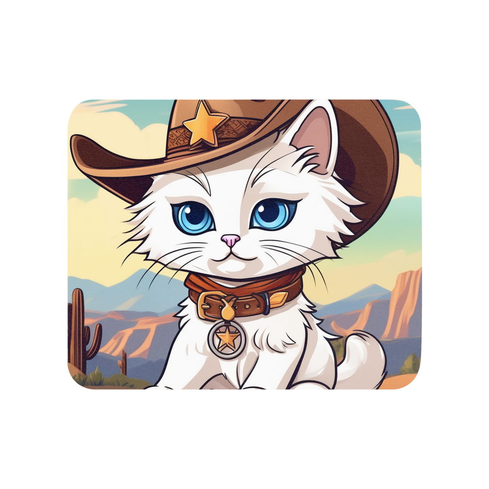 PugMug Custom White Ragdoll Cat Mouse Pad