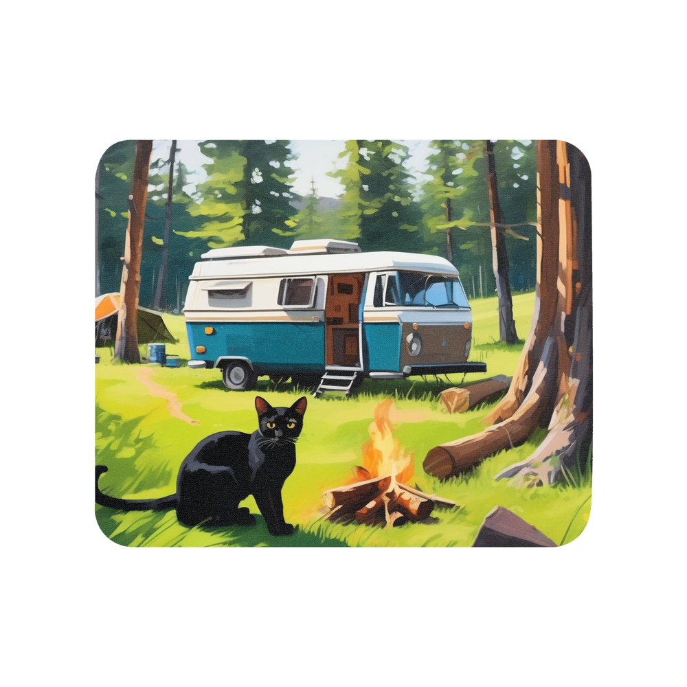 PugMug Custom Black Abyssinian Cat Mouse Pad