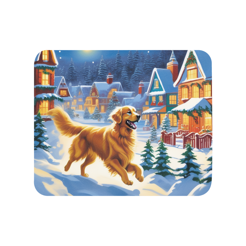 PugMug Custom Golden Retriever Mouse Pad