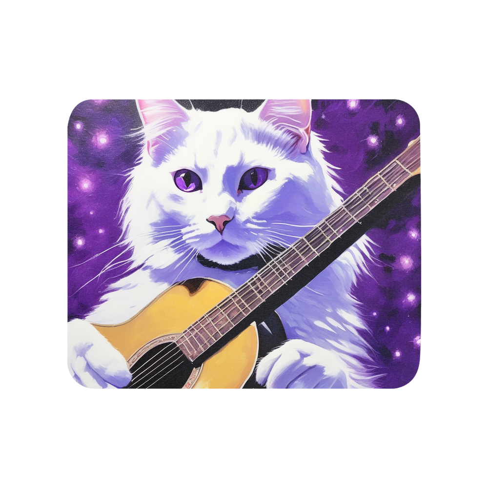 PugMug Custom White Companion Cat Mouse Pad