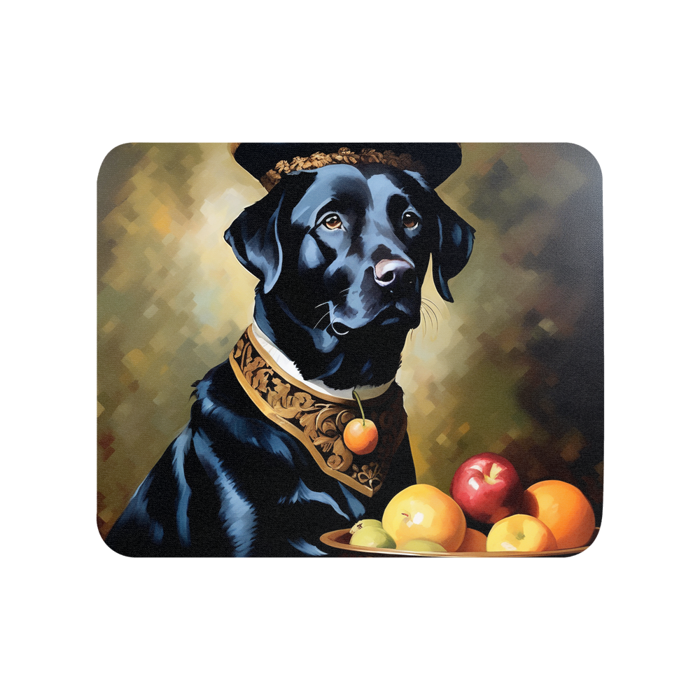 PugMug Custom Black Labrador Retriever Mouse Pad