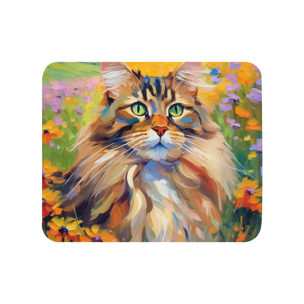 PugMug Custom Tabby Maine Coon Cat Mouse Pad