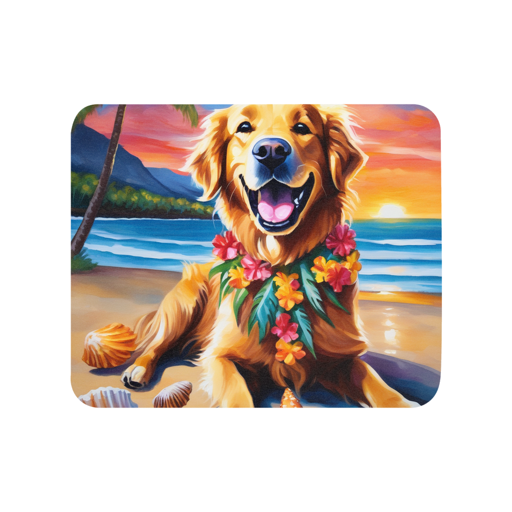 PugMug Custom Golden Retriever Mouse Pad