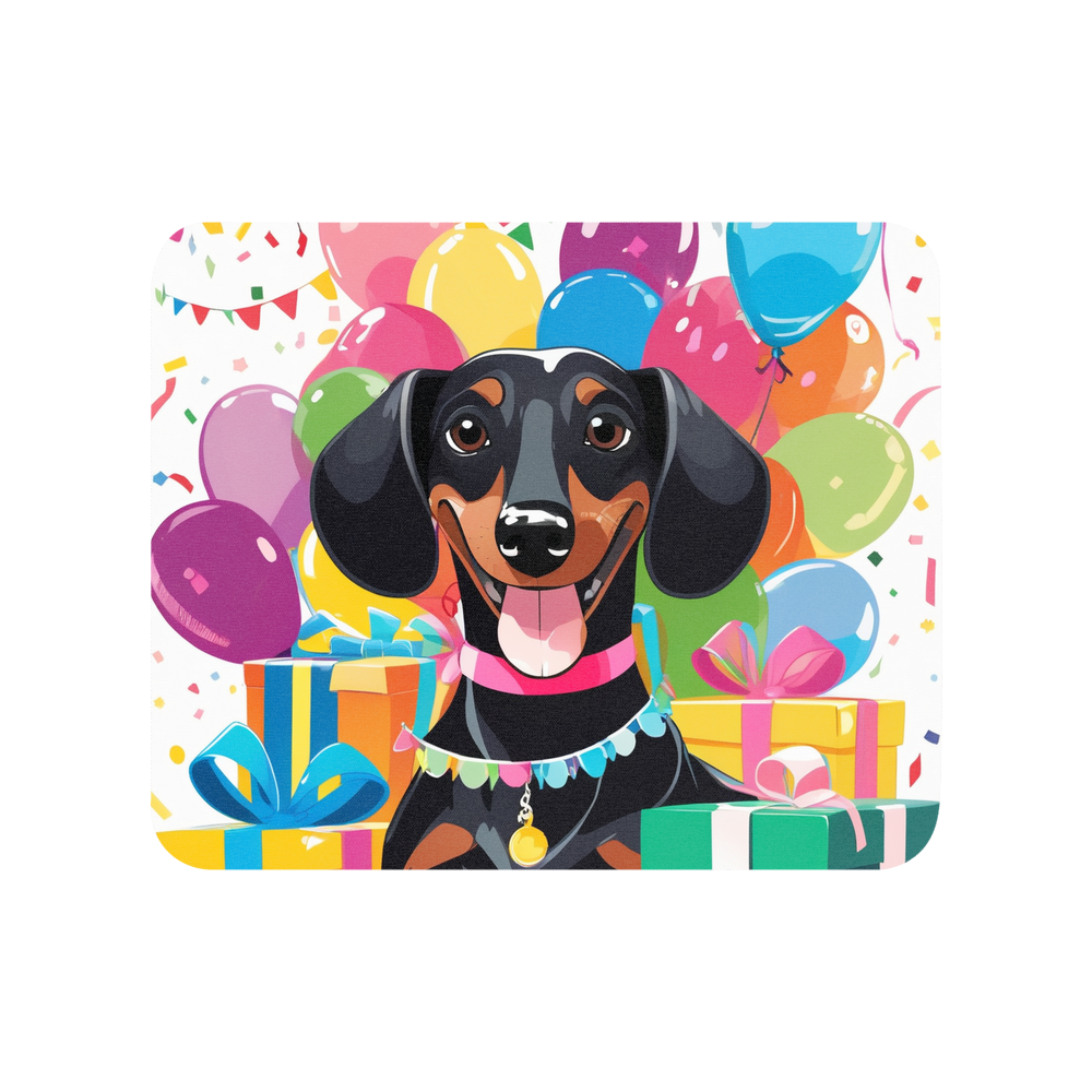 PugMug Custom Black Dachshund Mouse Pad