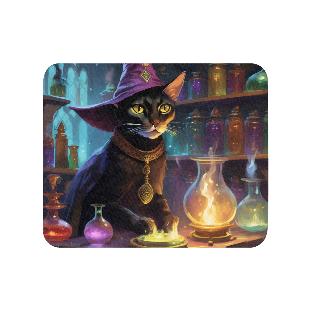 PugMug Custom Black Abyssinian Cat Mouse Pad