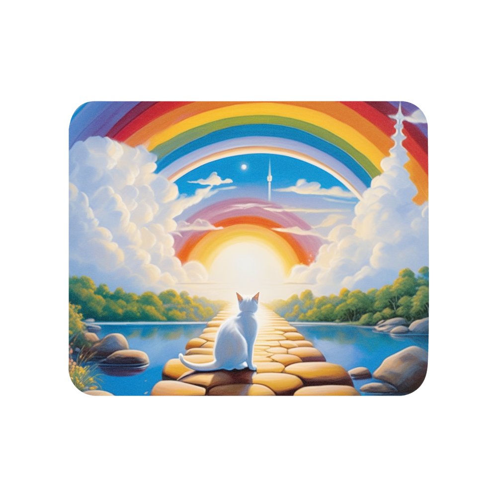 PugMug Custom White Companion Cat Mouse Pad