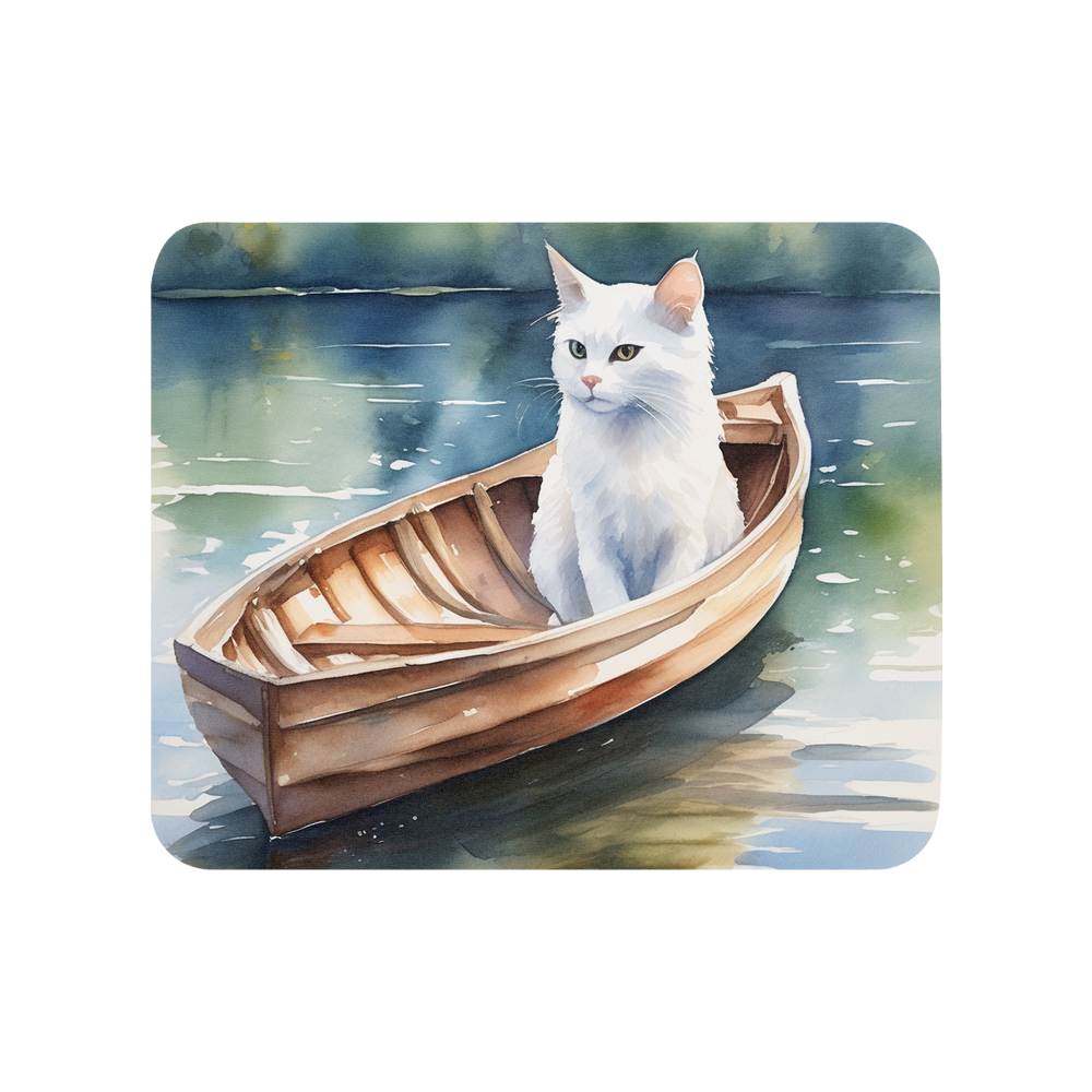 PugMug Custom White Companion Cat Mouse Pad