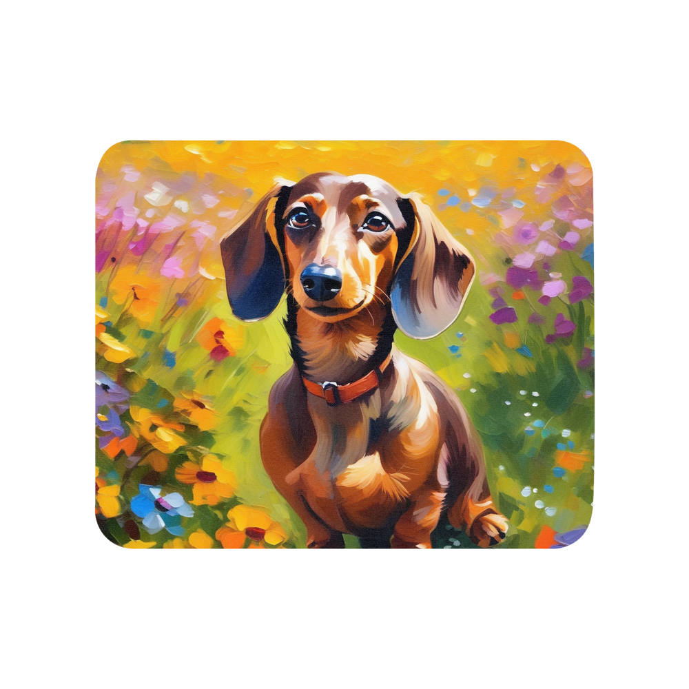 PugMug Custom Tan Dachshund Mouse Pad
