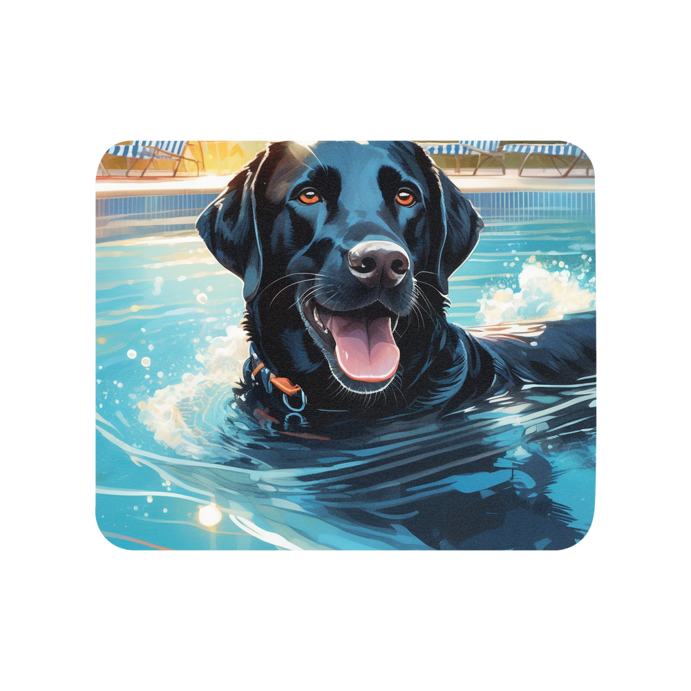 PugMug Custom Black Labrador Retriever Mouse Pad