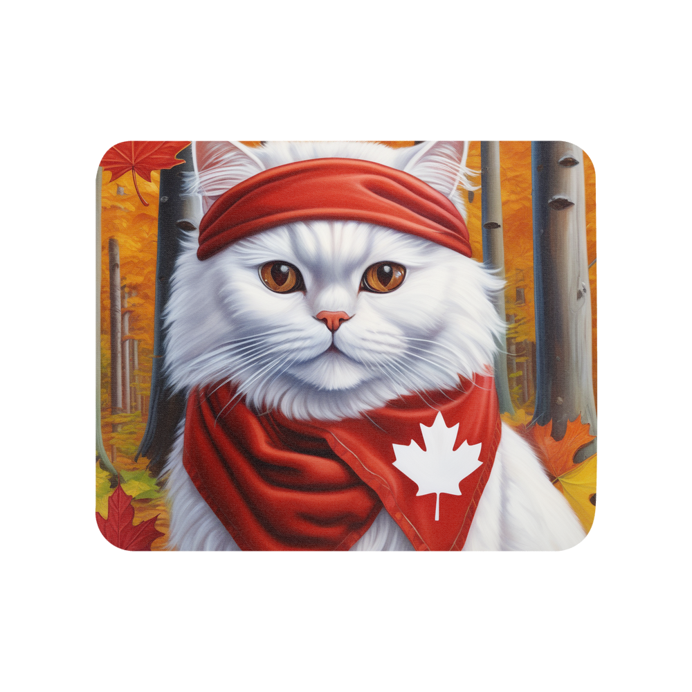 PugMug Custom White Persian Cat Mouse Pad