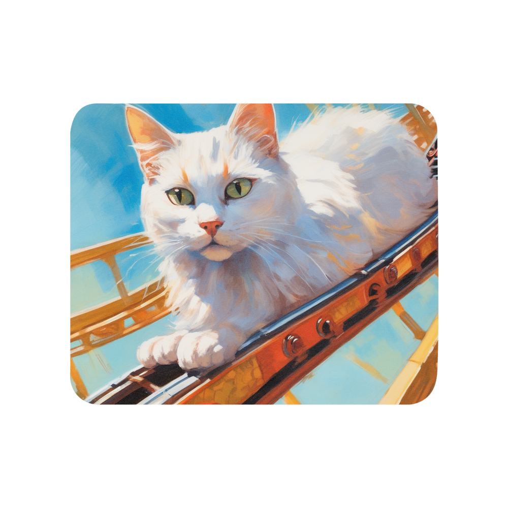 PugMug Custom White Companion Cat Mouse Pad