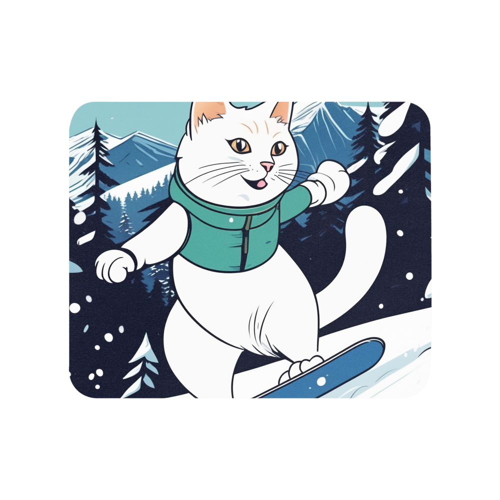 PugMug Custom White Companion Cat Mouse Pad
