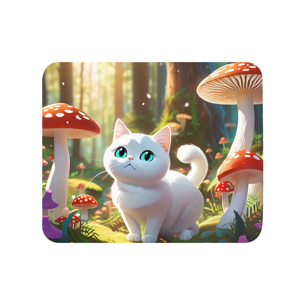 PugMug Custom White Companion Cat Mouse Pad