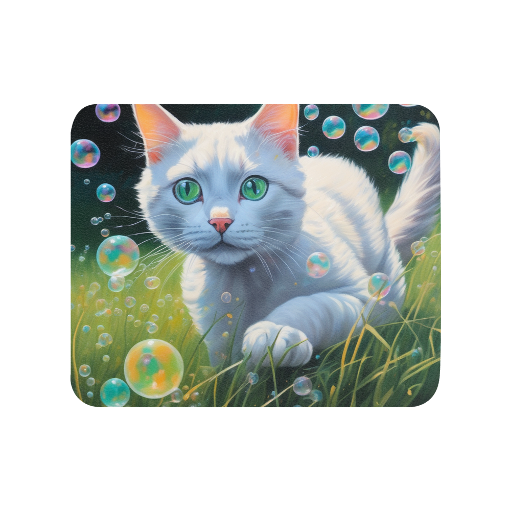 PugMug Custom White Companion Cat Mouse Pad