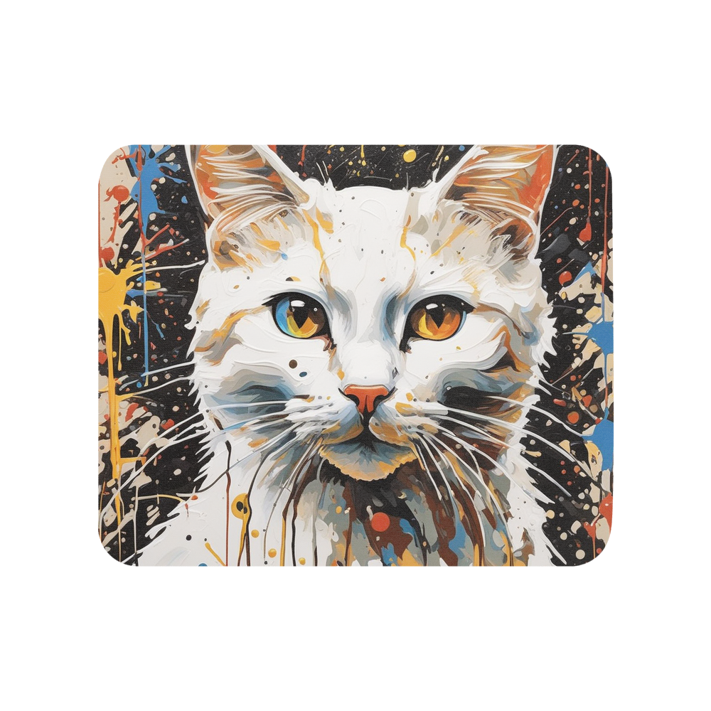 PugMug Custom White Companion Cat Mouse Pad