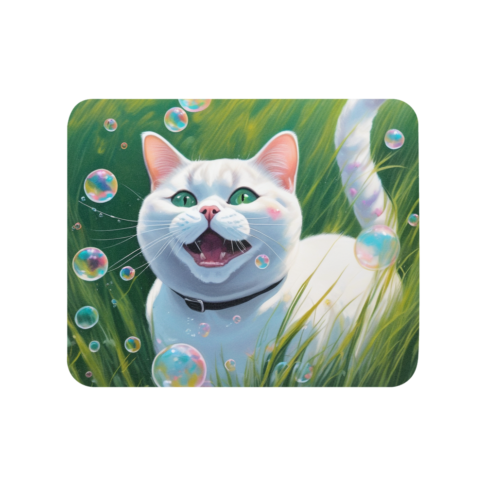 PugMug Custom White British Shorthair Cat Mouse Pad