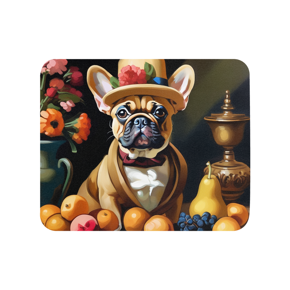 PugMug Custom Tan French Bulldog Mouse Pad