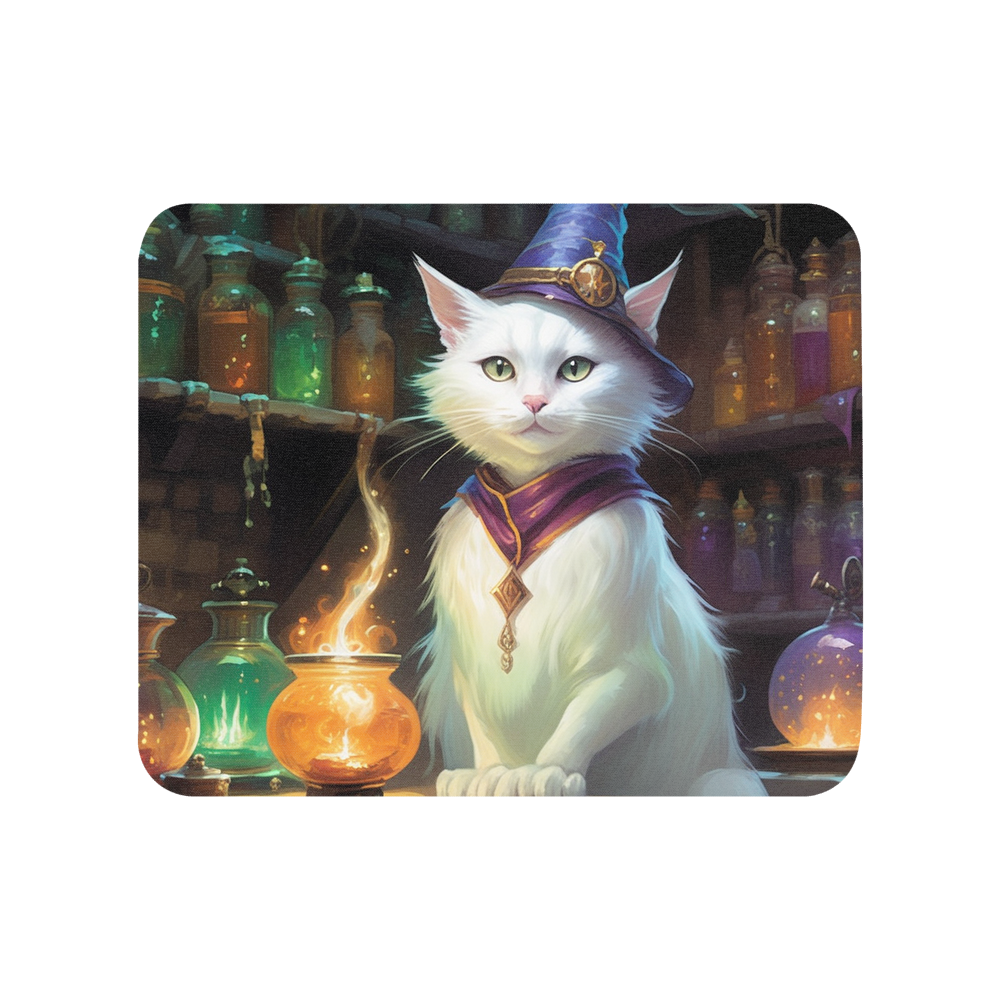 PugMug Custom White Companion Cat Mouse Pad