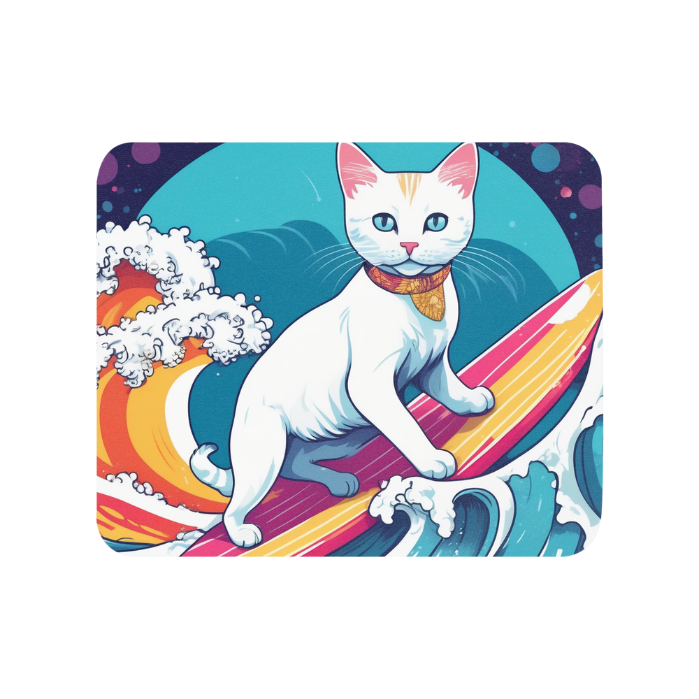 PugMug Custom White Companion Cat Mouse Pad