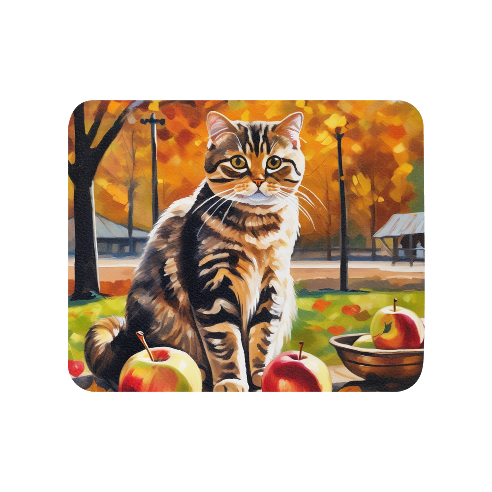 PugMug Custom Tabby Scottish Fold Cat Mouse Pad