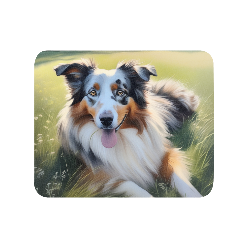 PugMug Custom Australian Shepherd Dog Mouse Pad