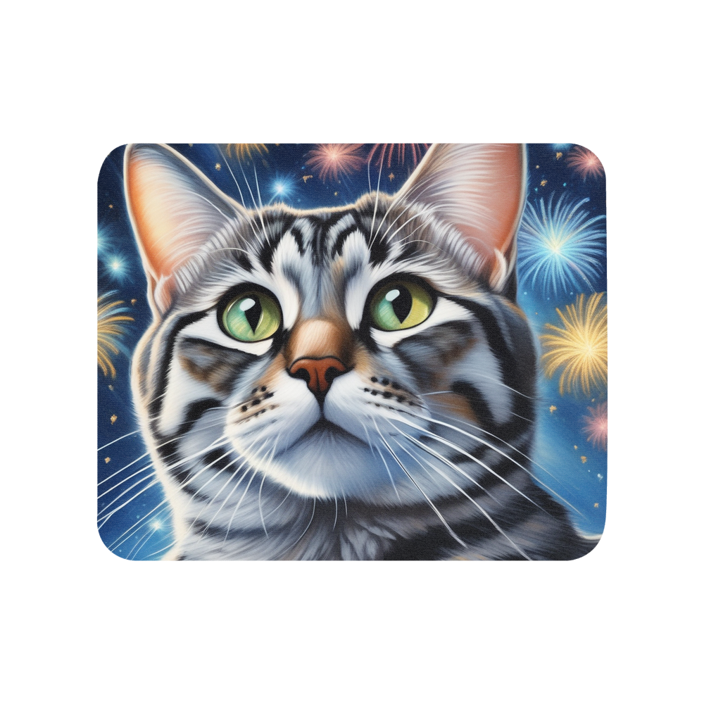 PugMug Custom Tabby American Shorthair Cat Mouse Pad
