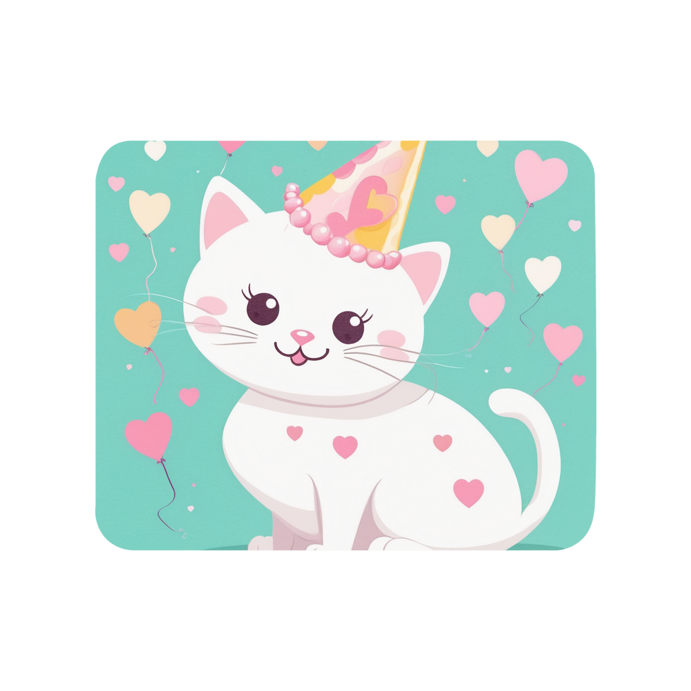 PugMug Custom White Companion Cat Mouse Pad