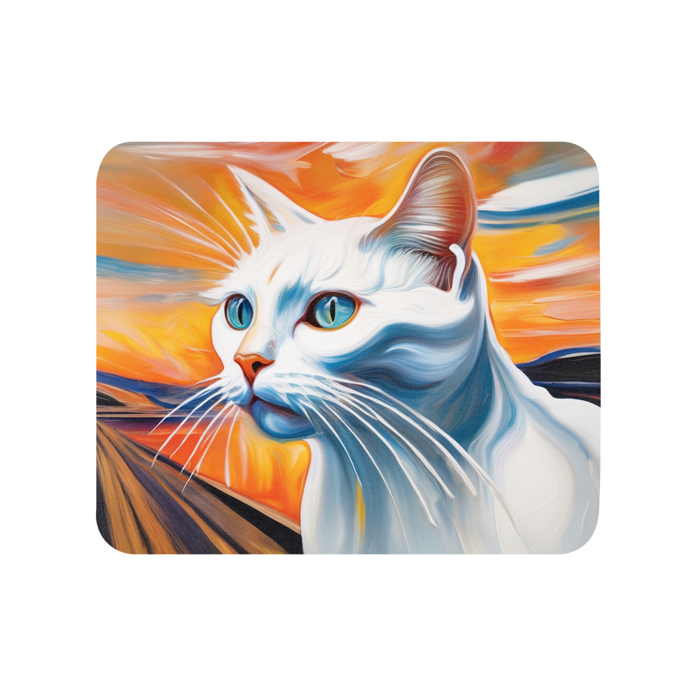 PugMug Custom White Companion Cat Mouse Pad