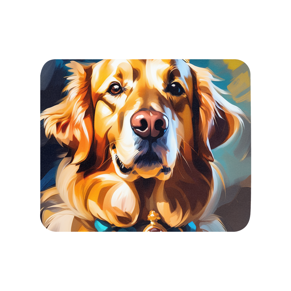 PugMug Custom Golden Retriever Mouse Pad