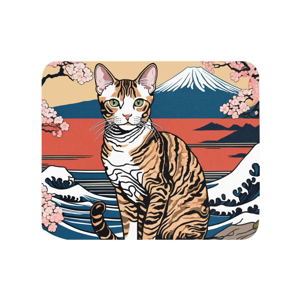 PugMug Custom Tabby Devon Rex Cat Mouse Pad