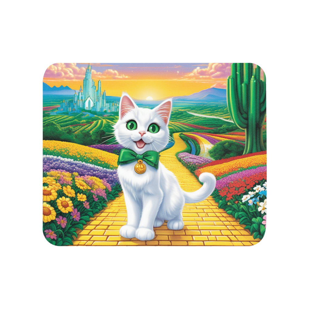 PugMug Custom White Companion Cat Mouse Pad