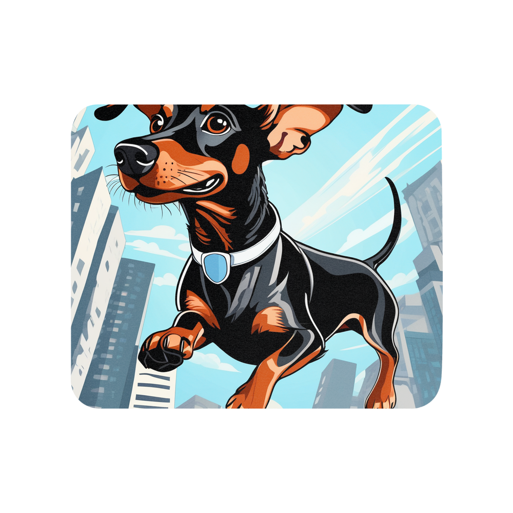 PugMug Custom Black Dachshund Mouse Pad