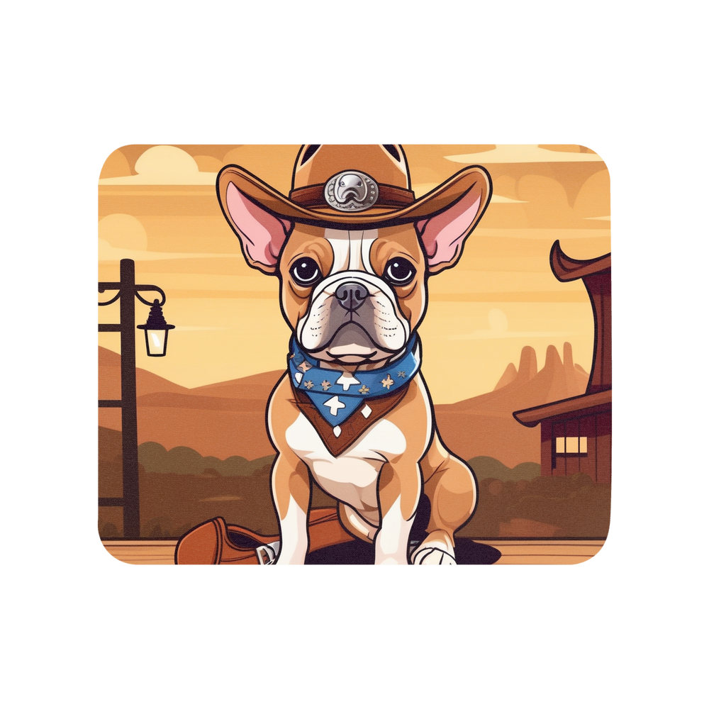 PugMug Custom Tan French Bulldog Mouse Pad