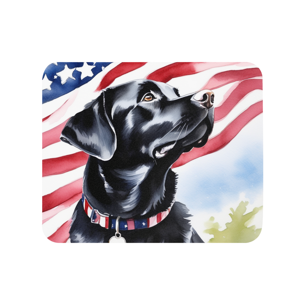 PugMug Custom Black Labrador Retriever Mouse Pad