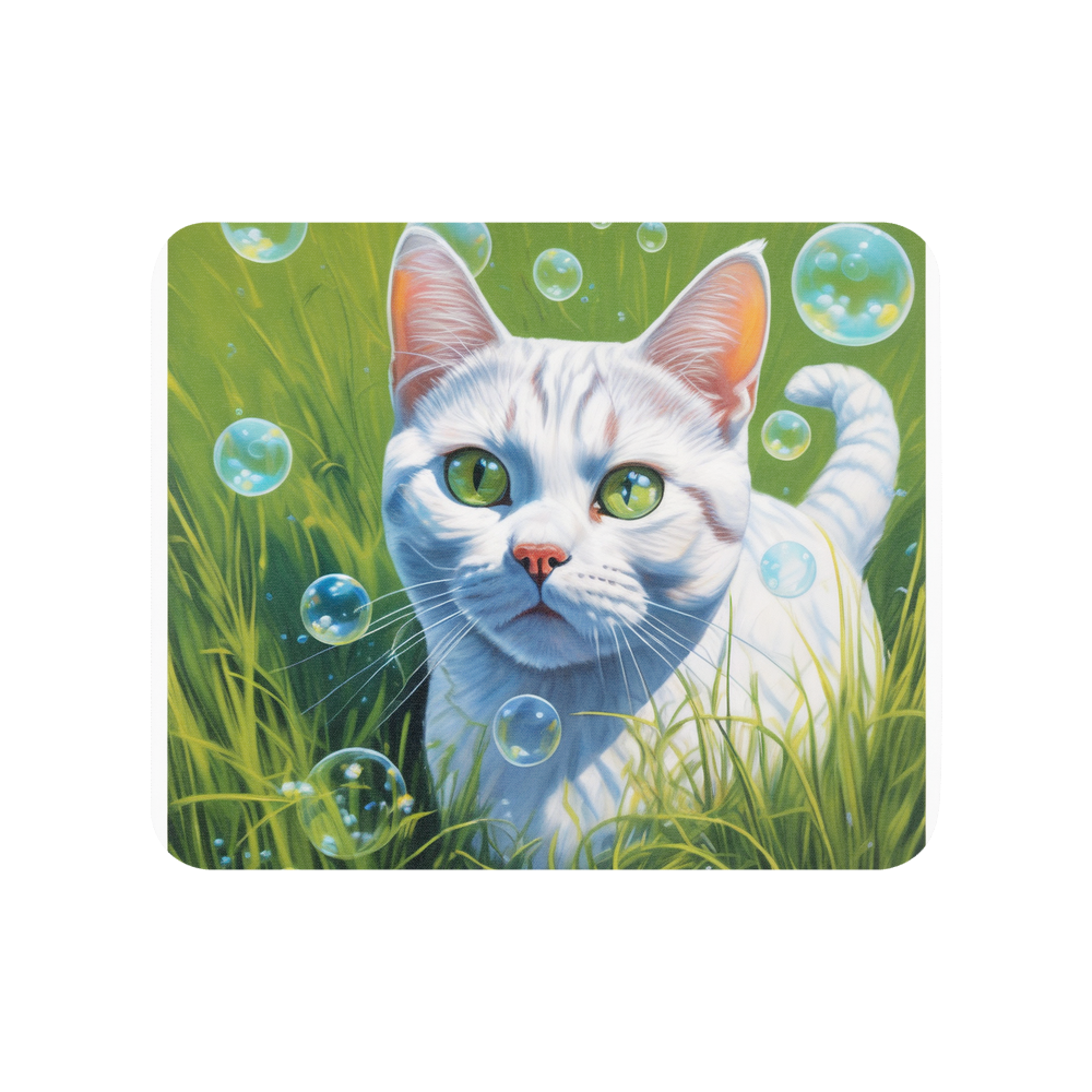 PugMug Custom White American Shorthair Cat Mouse Pad