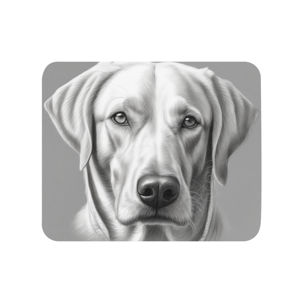 PugMug Custom White Labrador Retriever Mouse Pad