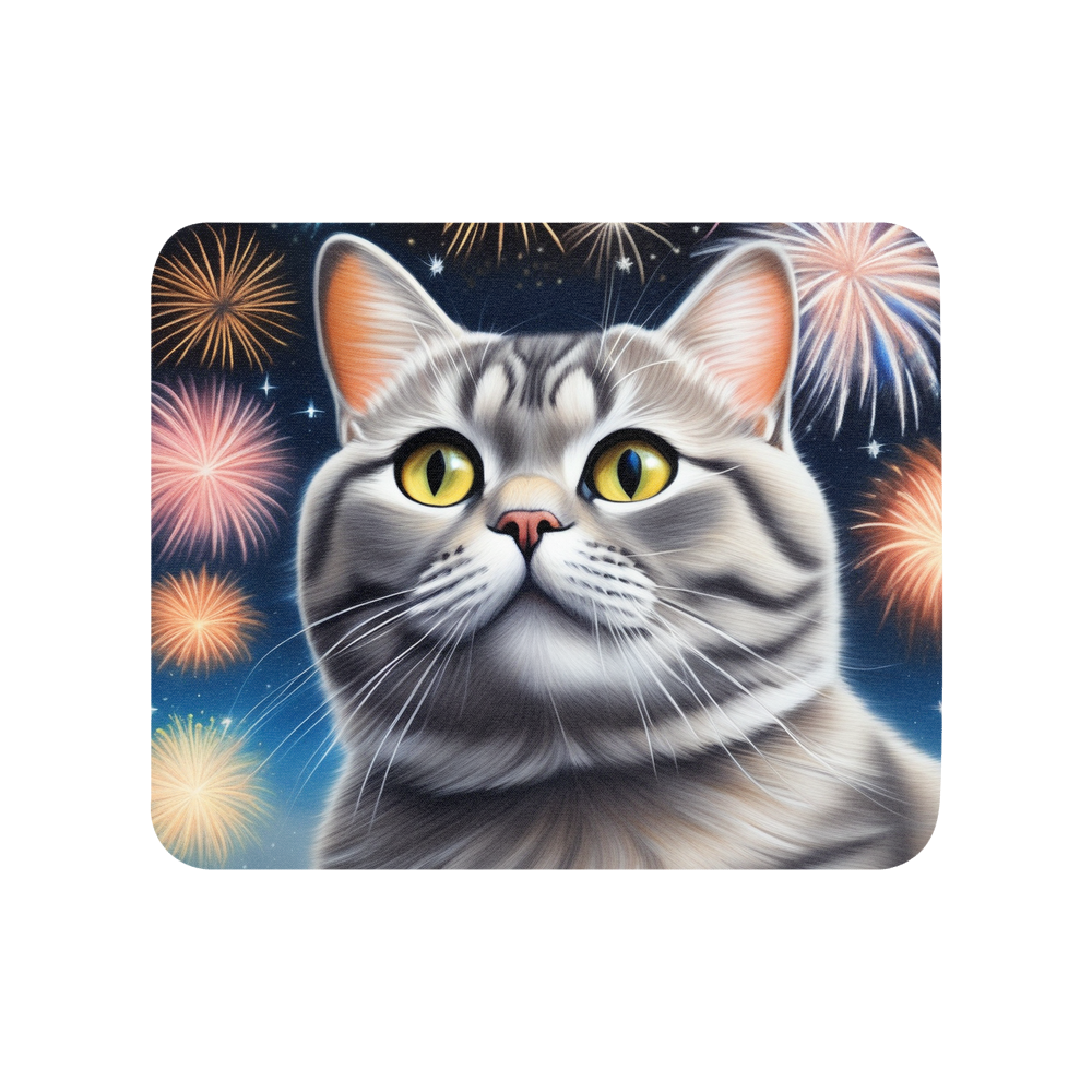 PugMug Custom Tabby British Shorthair Cat Mouse Pad