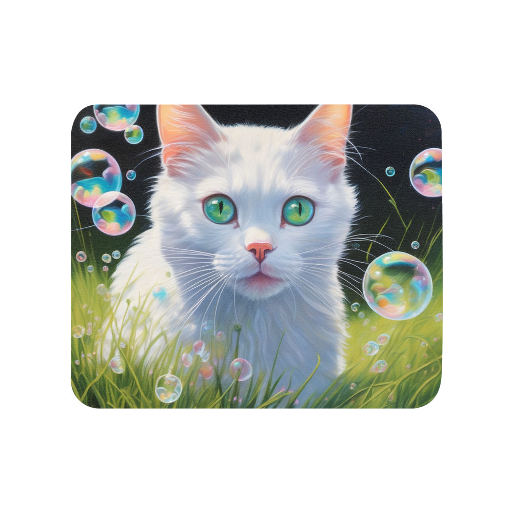 PugMug Custom White Companion Cat Mouse Pad