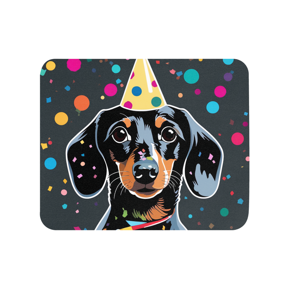 PugMug Custom Black Dachshund Mouse Pad