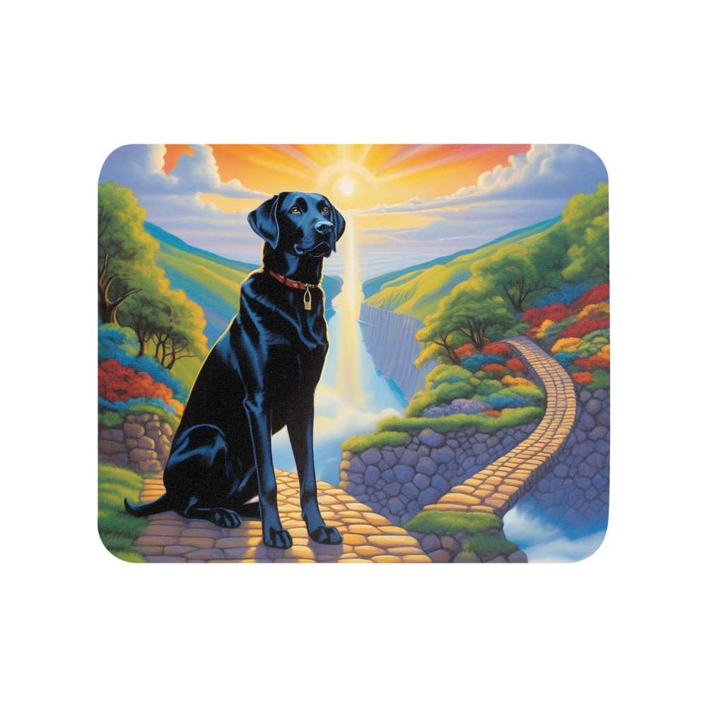 PugMug Custom Black Labrador Retriever Mouse Pad