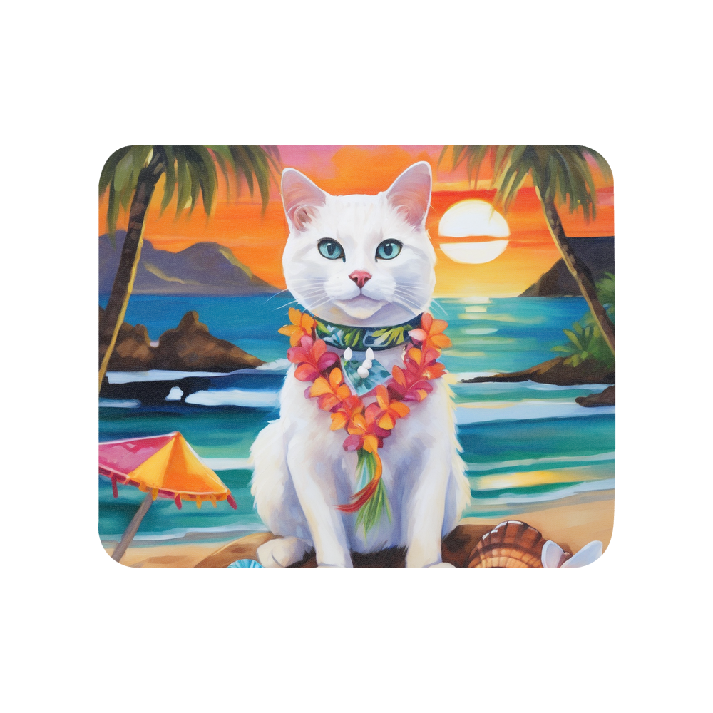 PugMug Custom White Companion Cat Mouse Pad
