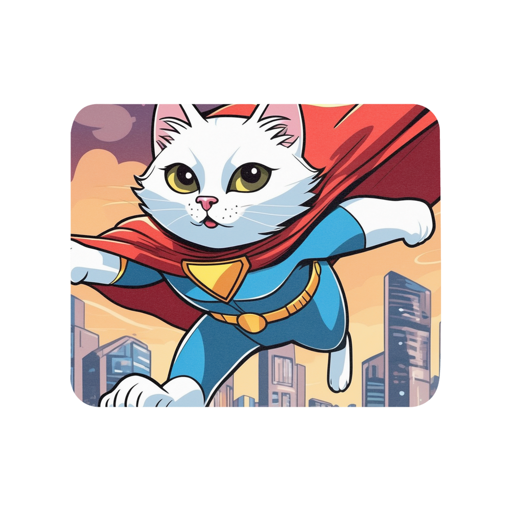 PugMug Custom White Companion Cat Mouse Pad