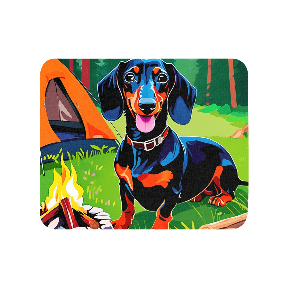 PugMug Custom Black Dachshund Mouse Pad