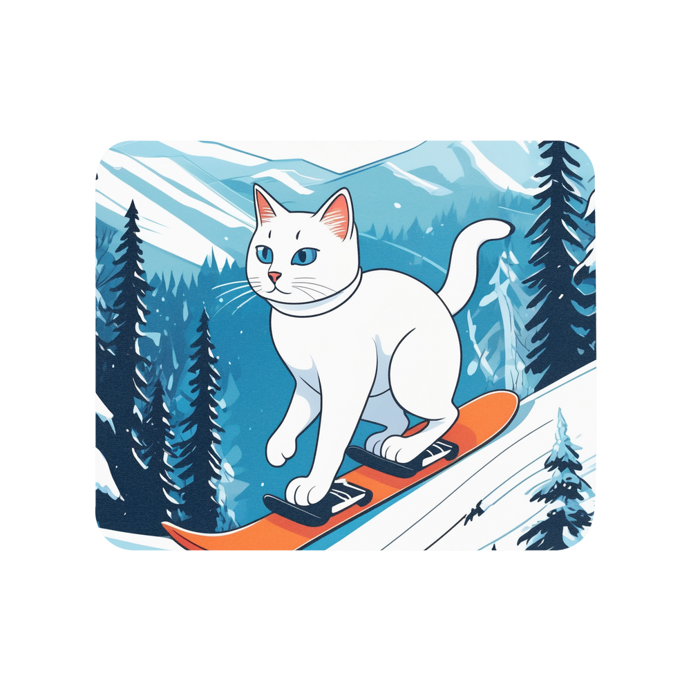 PugMug Custom White Companion Cat Mouse Pad