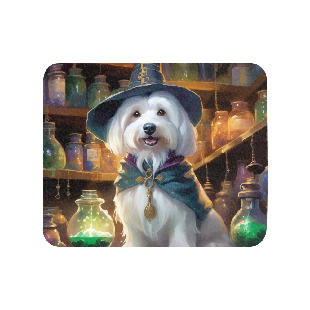 PugMug Custom White Havanese Dog Mouse Pad