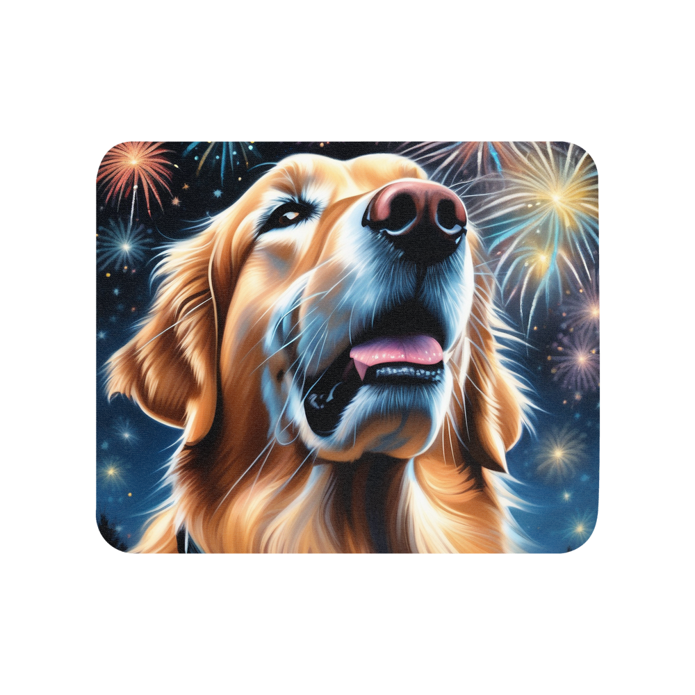 PugMug Custom Golden Retriever Mouse Pad
