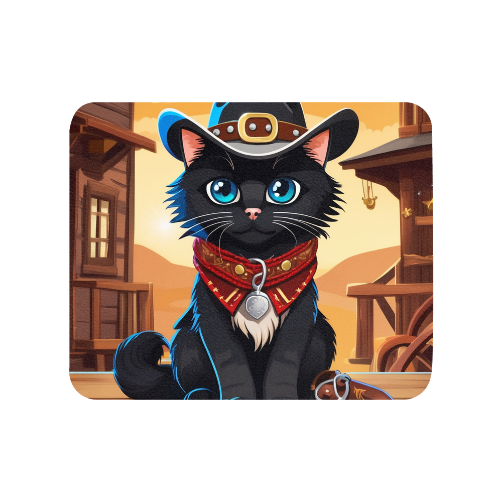 PugMug Custom Black Ragdoll Cat Mouse Pad