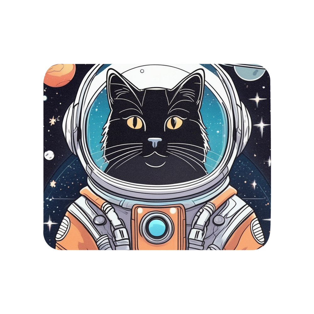 PugMug Custom Black Companion Cat Mouse Pad