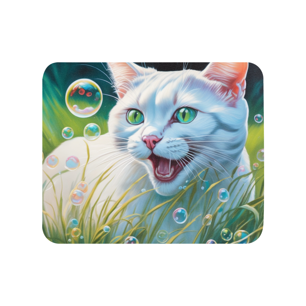 PugMug Custom White Exotic Cat Mouse Pad