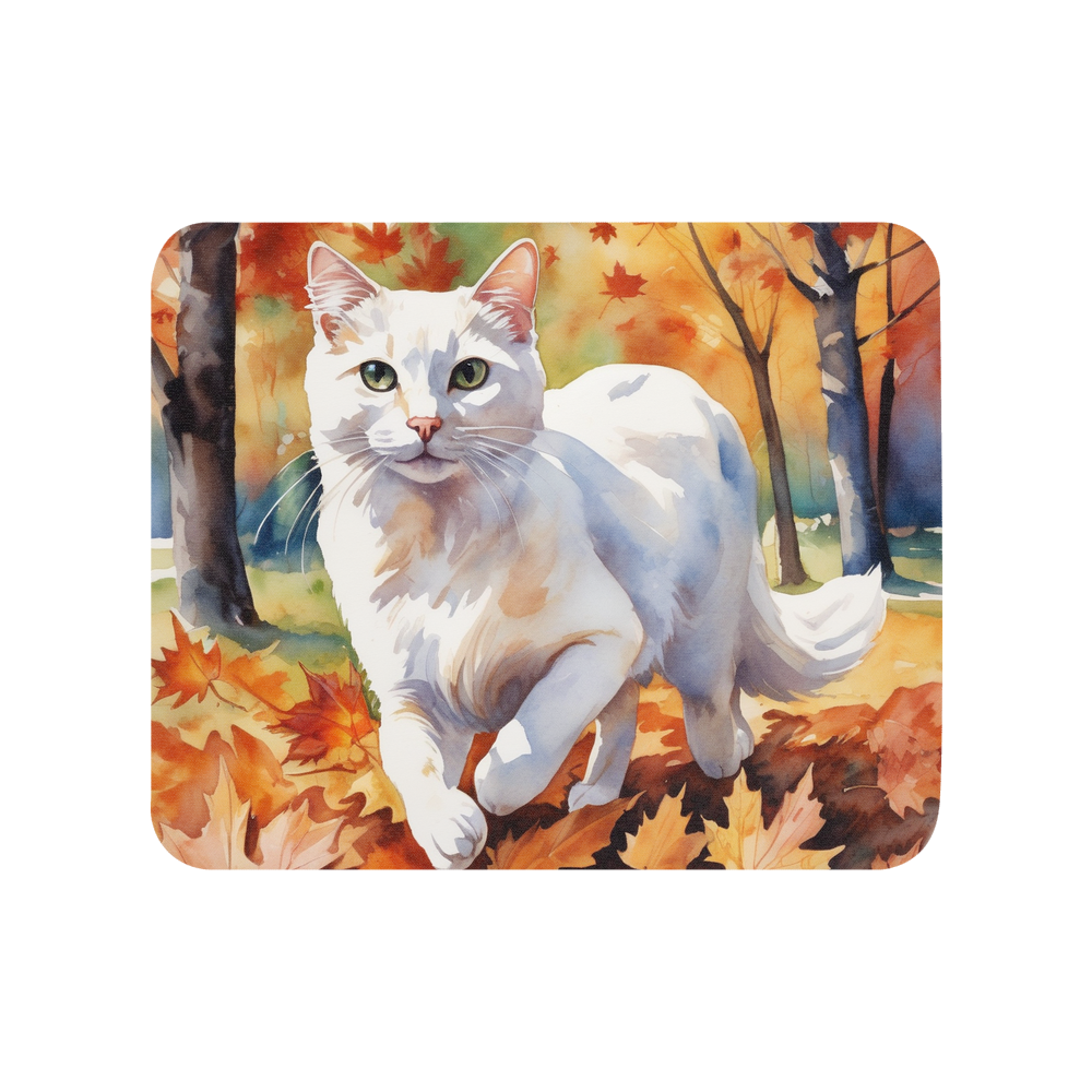 PugMug Custom White Companion Cat Mouse Pad